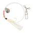 Hurricane Fluke Rig White Flshbu 60# Mono1/0, FSW4260-1/0