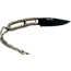 Huto Lifestyle EXO-Skeleton High Mountain M390 Steel 3.25in Fixed Blade Knife, Black Parkarized, Desert/Sand, EXOSKTNHGHMTN390PD/S