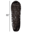 Huto Lifestyle Huto Three Season Down Sleeping Bag, Left Hand, Black, 200CM, THREESEASN-SLPBAG-BLK-LFT