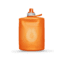 Hydrapak Stow Water Bottle, Mojave Orange, 500ml, GS305J
