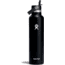 Hydro Flask 24oz Standard Flex Straw Cap Standard Mouth, Black, S24FS001