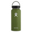 Hydro Flask 32 oz Wide Mouth Flask with Flex Straw Lid, Olive, 32 oz, W32FS306