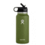 Hydro Flask Wide Mouth Bottle with Straw Lid, Olive, 32 oz., W32BSW306