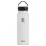 Hydro Flask Wide Mouth Flask, White, 40 oz., W40BTS110