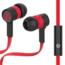 HyperGear Low Ryder Earphones w/Mic, Red/Black, Red/Black, 1 Year Limited Warranty, HYP-39017