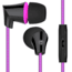 HyperGear Sound Wavez Braided Earphones w/Mic, Pink, Pink, 1 Year Limited Warranty, HYP-39710