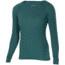 Ibex Woolies 1 Crew - Womens-Juniper/Midnight Stripe-X-Small