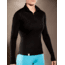 Ibex Woolies Zip T-Neck 150 - Women's - Black S