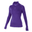 Ibex Woolies Zip T-Neck 150 - Women's-Small-Stripe Blue/Violet