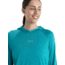 Icebreaker 125 Cool-Lite Sphere Long Sleeve Hoodie - Womens, Flux Green, Medium, IB0A56EX861M