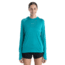 Icebreaker 125 Cool-Lite Sphere Long Sleeve Hoodie - Womens, Flux Green, Medium, IB0A56EX861M