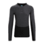 Icebreaker 125 ZoneKnit Long Sleeve Crewe Thermal Top - Mens, Jet Heather/Black/Metro Heather/Cb, Extra Small, IB0A56H3585XS