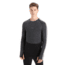 Icebreaker 125 ZoneKnit Long Sleeve Crewe Thermal Top - Mens, Jet Heather/Black/Metro Heather/Cb, Extra Small, IB0A56H3585XS