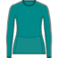 Icebreaker 125 ZoneKnit Long Sleeve Crewe Thermal Top - Women's, Flux Green/Ether/Cb, Medium, IB0A56H4859M