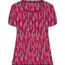 Icebreaker 150 Tech Lite II Short Sleeve Scoop Glacial Flow T-Shirt - Women's, Crystal/Electronpink/Aop, Large, IB0A56TJA52L