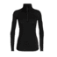 Icebreaker 150 Zone Long Sleeve Half Zip, Black/Mineral, Large, 104332-001-L