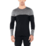 Icebreaker 200 Oasis Deluxe Long Sleeve Crewe - Mens, Black/Gritstone HTHR, Medium, 104858A04M