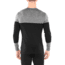 Icebreaker 200 Oasis Deluxe Long Sleeve Crewe - Mens, Black/Gritstone HTHR, Medium, 104858A04M
