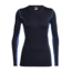 Icebreaker 200 Oasis Deluxe Long Sleeve Crewe - Womens, Midnight Navy/Mystic, Medium, 104385B03M