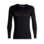 Icebreaker 200 Oasis Deluxe Raglan Long Sleeve Crewe Single Line Ski - Mens, Black, Extra Large, 104412-002-XL