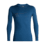 Icebreaker 200 Oasis Deluxe Raglan Long Sleeve Crewe Single Line Ski - Mens, Prussian Blue, Extra Large, 104412-401-XL