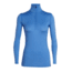 Icebreaker 200 Oasis Long Sleeve Half Zip, Womens, Cove, Small, 104380403S