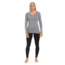 Icebreaker 200 Oasis Long Sleeve V Neck Thermal Top - Women's, Gritstone Heather, Extra Small, IB104379013XS