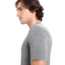 Icebreaker 200 Oasis Short Sleeve Crewe Thermal Top - Mens, Gritstone Heather, Small, IB104509013S