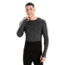 Icebreaker 200 ZoneKnit Long Sleeve Crewe Thermal Top - Mens, Jet Heather/Black/Metro Heather/Cb, Large, IB0A56HA585L