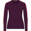 Icebreaker 200 ZoneKnit Long Sleeve Crewe Thermal Top - Women's, Nightshade/Electronpnk/Cb, Extra Large, IB0A56HD940XL