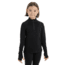 Icebreaker 260 Tech Long Sleeve Half Zip Thermal Top - Kids, Black, 3US, IB1044990013