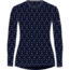 Icebreaker 260 Vertex Long Sleeve First Snow Crewe Top - Women's, Midnight Navy/Snow/J, Large, IB0A56V2259L