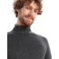 Icebreaker 260 ZoneKnit Long Sleeve Half Zip Thermal Top - Mens, Jet Heather/Black/Metro Heather/Cb, Small, IB0A56HF585S