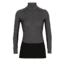 Icebreaker 260 ZoneKnit Long Sleeve Half Zip Thermal Top - Women's, Jet Heather/Black/Metro Heather/Cb, Large, IB0A56HI585L