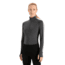 Icebreaker 260 ZoneKnit Long Sleeve Half Zip Thermal Top - Womens, Jet Heather/Black/Metro Heather/Cb, Large, IB0A56HI585L