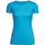 Icebreaker Aero Short Sleeve Crew - Women's-Capri/Snow-Large