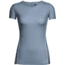 Icebreaker Aero Short Sleeve Crewe - Women's-Mineral/Snow-Large