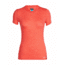 Icebreaker Amplify Short Sleeve Low Crewe - Womens, EMBER HTHR, L, 104765601L