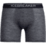 Icebreaker Anatomica Rib Boxer with Fly - Men's -Gritstone Heather/Stealth-Medium