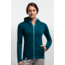 Icebreaker Cascade Plus Long Sleeve Hood Jacket - Women's-Stripe Night/Glacier-X-Small