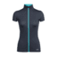 Icebreaker Comet Lite Short Sleeve Zip, Monsoon/Lagoon, L, 104084001L