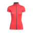 Icebreaker Comet Lite Short Sleeve Zip, Poppy Red/Monsoon, L, 104084601L