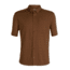 Icebreaker Compass Short Sleeve Shirt - Men's, Tobacco/Monsoon/Dobby, Large, 103611201L
