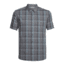 Icebreaker Compass Short Sleeve Shirt, Metal/Monsoon/Plaid, S, 103611002S