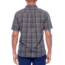 Icebreaker Compass Short Sleeve Shirt, Metal/Monsoon/Plaid, S, 103611002S