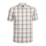 Icebreaker Compass Short Sleeve Shirt, Sandstone/Walnut/Plaid, L, 103611102L