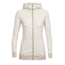 Icebreaker Crush Long Sleeve Zip Hood - Women's, Fawn Heather/Snow/Stripe, Extra Small, 104093201XS