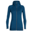 Icebreaker Crush Long Sleeve Zip Hood - Women's, Prussian Blue, Small, 104093402S