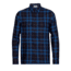 Icebreaker Dawnder Long Sleeve Flannel Shirt Plaid - Mens, Midnight Navy/Kyanite, Small, IB0A59HC890S