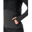 Icebreaker Descender Hybrid Long Sleeve Half Zip Hood - Womens, Black/Jet HTHR, Large, 104281A05L